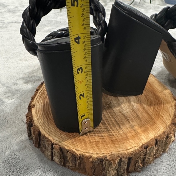 Chic Black Braided Women's Heels - Picture 2 of 7